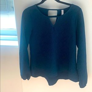 Deep Blue Dainty Cheetah Embellished Shirt